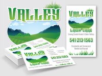 Valley Lawn Care Business Cards
